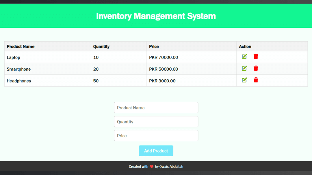 Inventory Management System