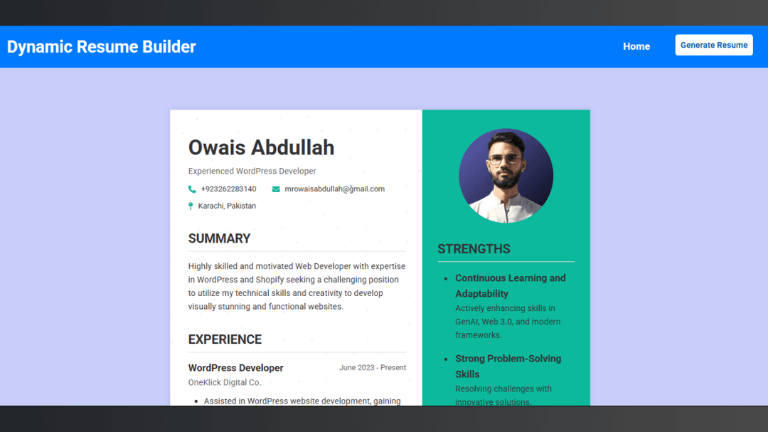 Resume Builder