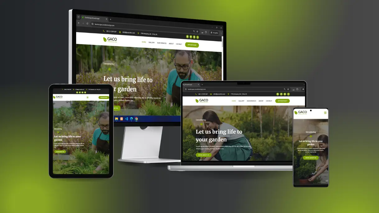 Landscape & Gardening Website