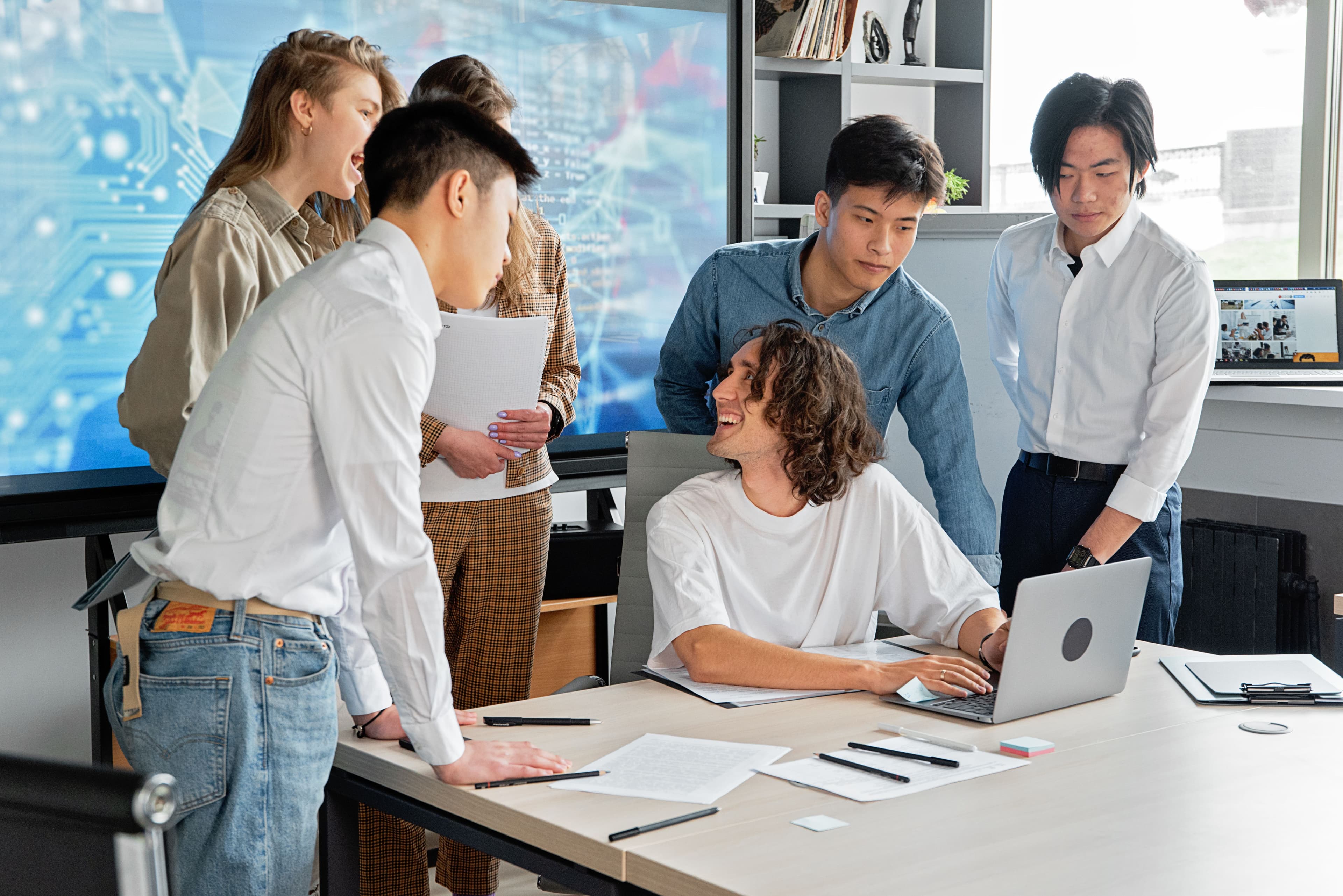 professional collaboration ai technology digital workspace