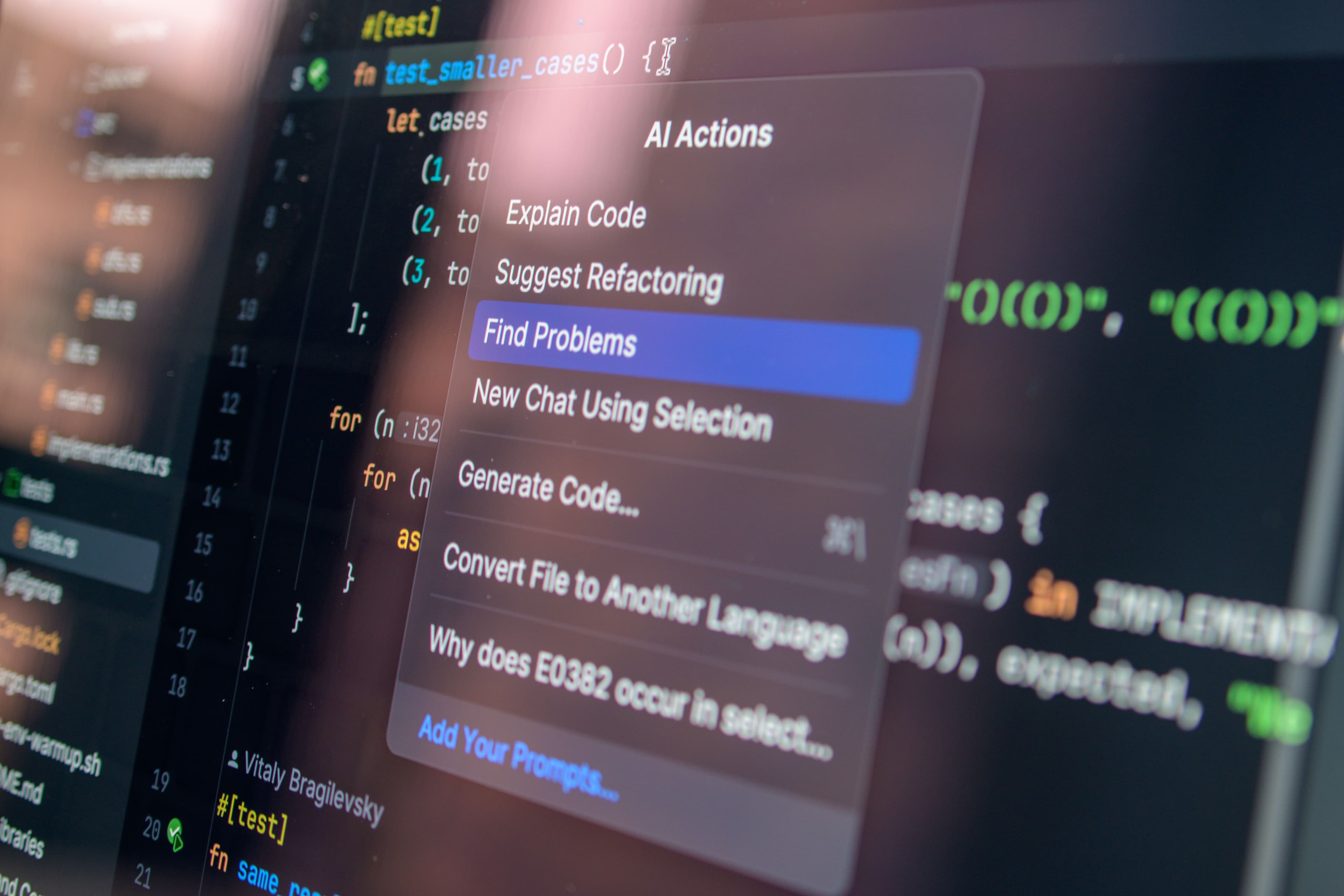 Software developer architecting system with AI tools