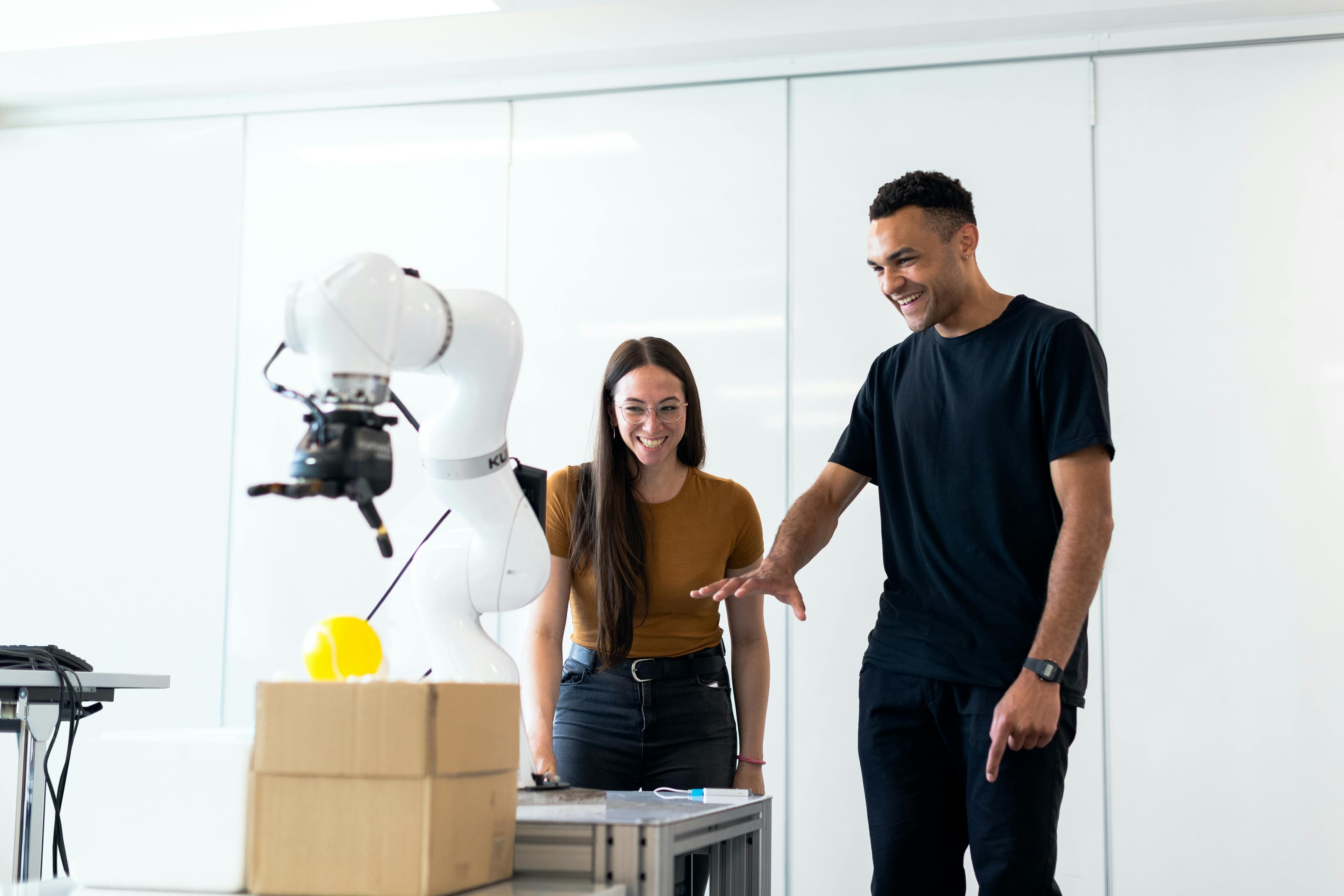 futuristic AI development secret project stock image