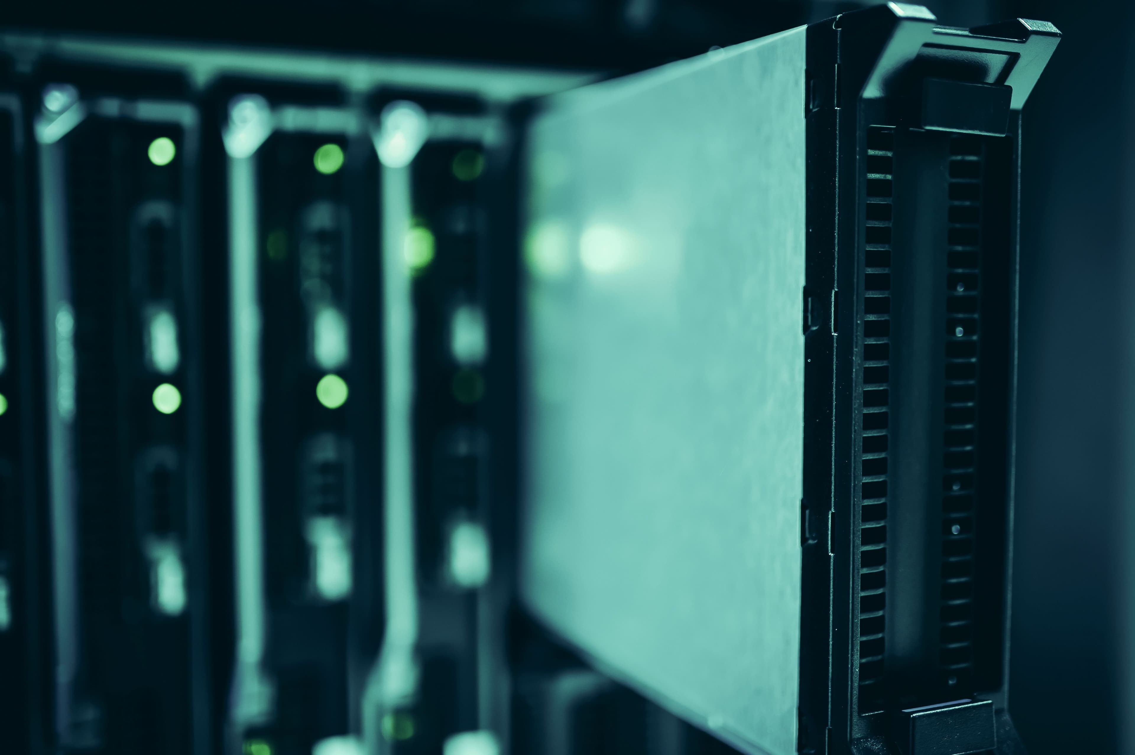 postgresql database server data center cloud storage stock image