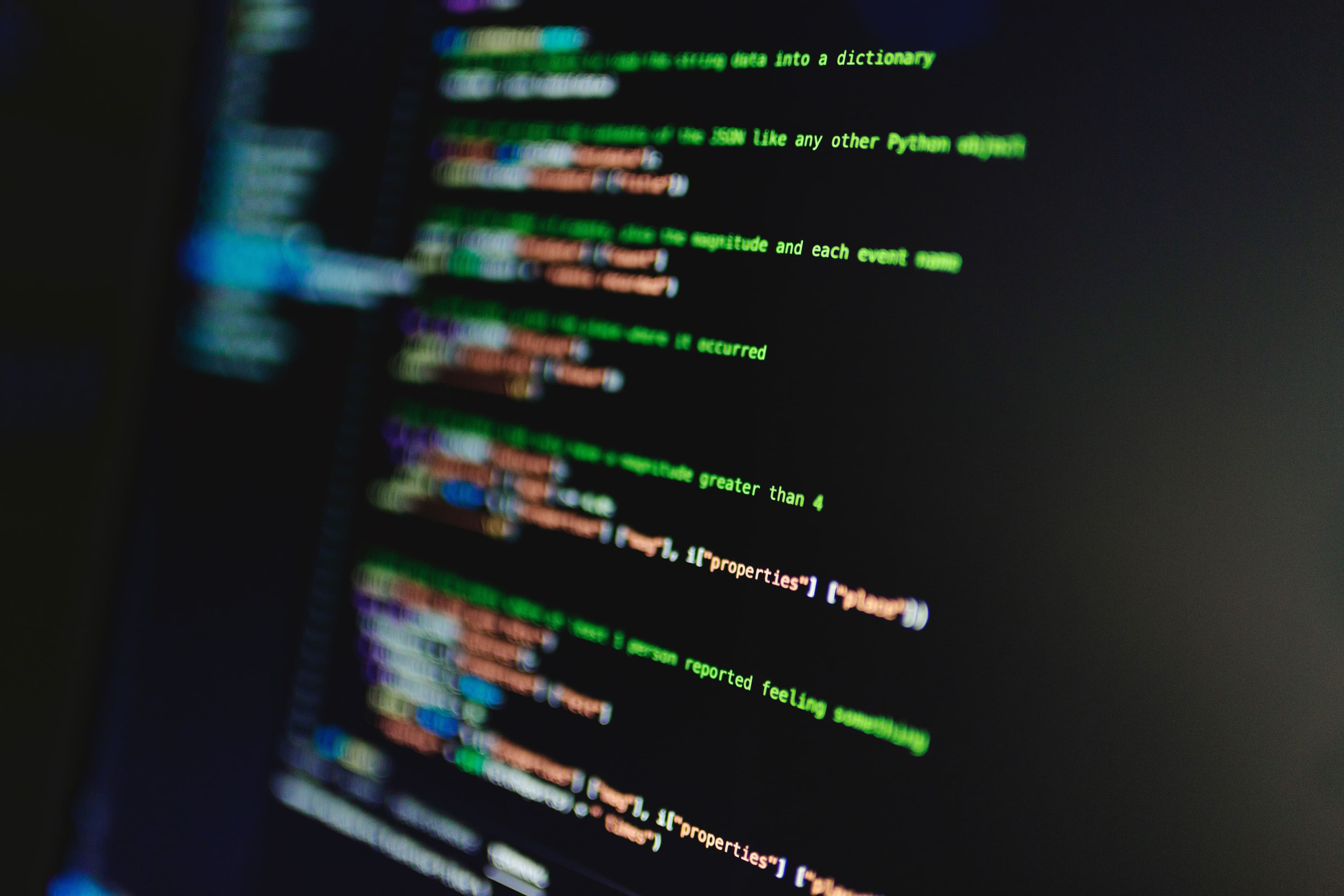 python programming code development backend developer